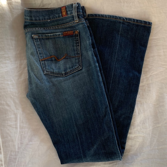 7 For All Mankind Bootcut Jeans - 28 - Picture 1 of 6